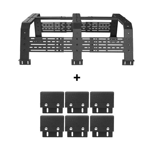 18.8" High Overland Bed Rack for Toyota Tacoma & Tundra 6' Bed - LandShaker