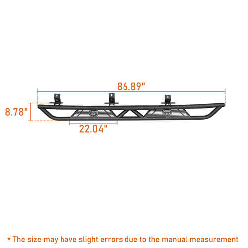 4-Door Running Boards & Tubular Half Doors Combo for 2020-2023 Jeep Gladiator - LandShaker 4x4 LSG.3009+7000 27