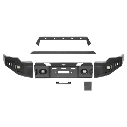 Aftermarkert Full-Width Front Bumper w/ Winch Plate for 2020-2023 GMC Sierra 2500HD/3500HD - LandShaker lsg9205s 8