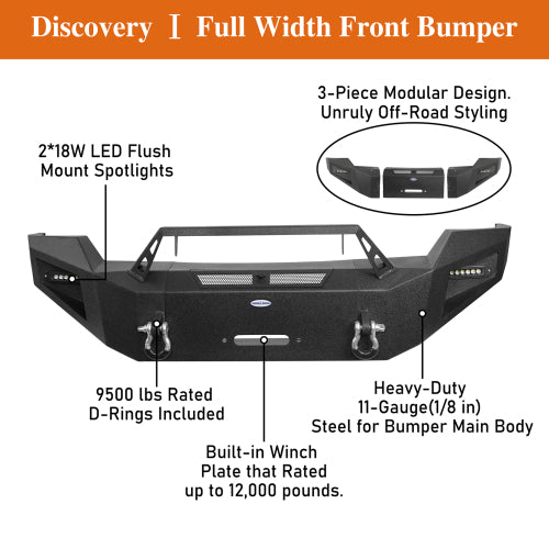 LandShaker Aftermarket Full Width Front Bumper for 2011-2016 Ford F-250 lsg8520 9