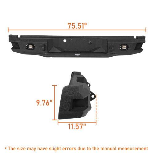 LandShaker Aftermarket Pickup Truck Rear Bumper for 2005-2007 Ford F-250 lsg8503 5