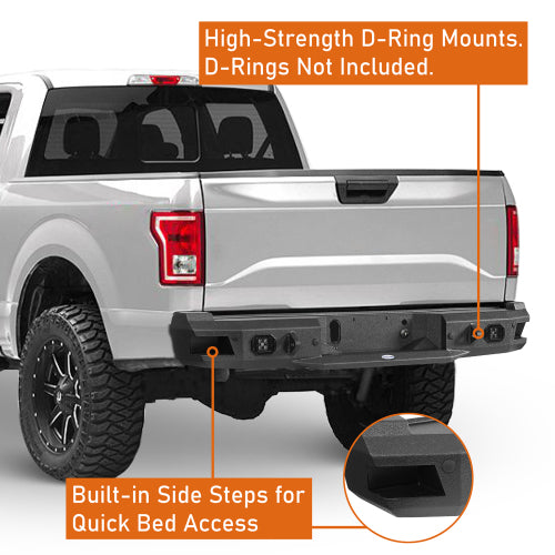 LandShaker Aftermarket Rear Bumper for 2018-2020 Ford F-150 , Excluding Raptor lsg8259 13