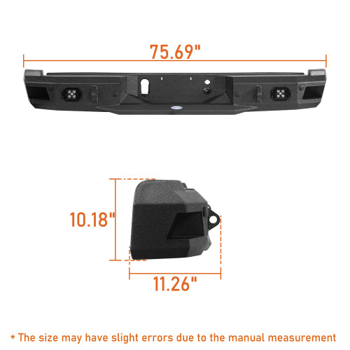 LandShaker Aftermarket Rear Bumper for 2018-2020 Ford F-150 , Excluding Raptor lsg8259 7