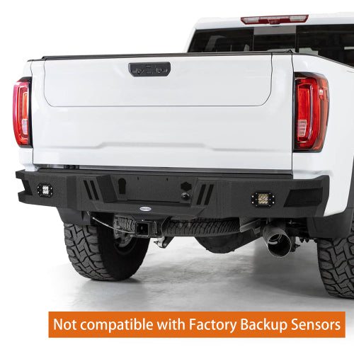 LandShaker Aftermarket Rear Bumper w/LED floodlights for 2020-2023 GMC Sierra 2500HD lsg9204 11