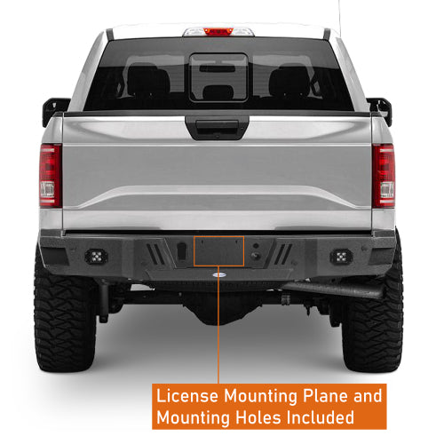 LandShaker Aftermarket Rear Bumper w/25w LED spotlights for 2018-2020 Ford F-150 Excluding Raptor lsg8260 10