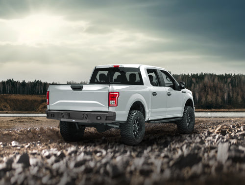 LandShaker Aftermarket Rear Bumper w/25w LED spotlights for 2018-2020 Ford F-150 Excluding Raptor lsg8260 4
