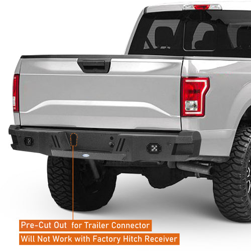 LandShaker Aftermarket Rear Bumper w/25w LED spotlights for 2018-2020 Ford F-150 Excluding Raptor lsg8260 8