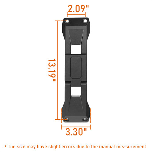 Aluminum Door Hinge Steps Pack of 2 For 2007-2022 Jeep Wrangler JK & JL - LandShaker4x4