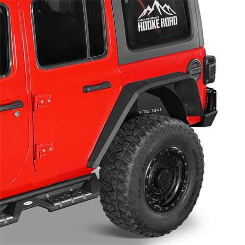 Road Trip Aluminum Rear Fender Flares For 2018-2024 Jeep Wrangler JL - LandShaker-lsg3077-2