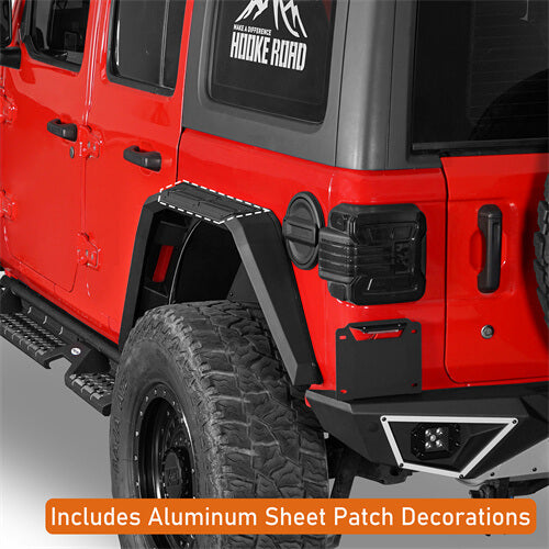 Road Trip Aluminum Rear Fender Flares For 2018-2024 Jeep Wrangler JL - LandShaker-lsg3077-7