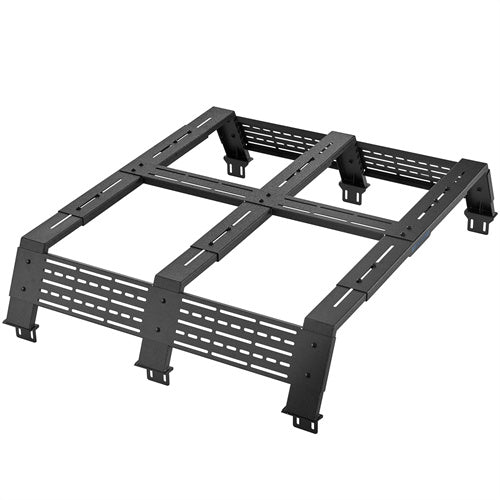 12.2" High Overland Bed Rack For 2007-2023 Toyota Tundra / 2005-2023 Tacoma(6' Bed) / 2009-2023 Ford F-150 & Raptor / 2009-2003 Ram 1500 - Landshaker4x4