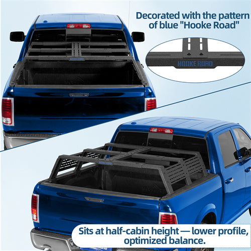 12.2" High Overland Bed Rack For 2007-2023 Toyota Tundra / 2005-2023 Tacoma(6' Bed) / 2009-2023 Ford F-150 & Raptor / 2009-2003 Ram 1500 - Landshaker4x4