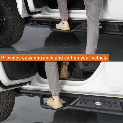 LandShaker Bronco Nerf Side Step Bars for 2021-2023 Ford Bronco 4-Door lsg8901s 10