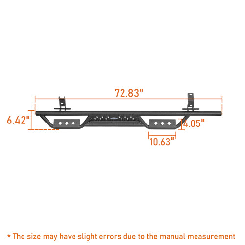 LandShaker Bronco Nerf Side Step Bars for 2021-2023 Ford Bronco 4-Door lsg8901s 6