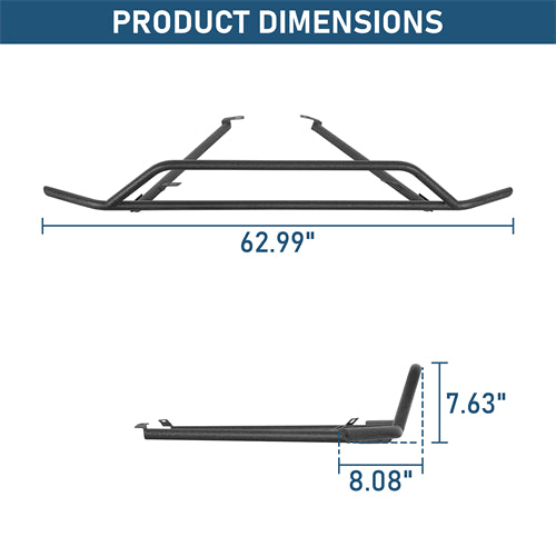 Rear Bumper Rally Tubular Bumper For 2015-2019 Subaru Outback - Landshaker4x4