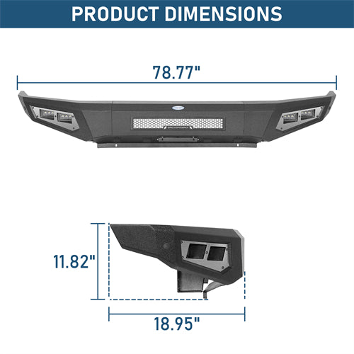Guardian Ⅰ Front Bumper For 2014-2021 Toyota Tundra - Landshaker4x4