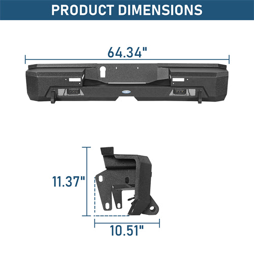 Guardian Ⅱ Rear Bumper For 2022-2026 Toyota Tundra - Landshaker4x4