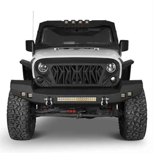 Jeep JK front Bumper for Jeep Wrangler JK JKU 2007-2018 - LandShaker 4x4 ls2052s 2