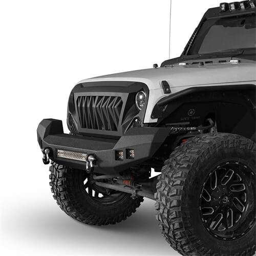 Jeep JK front Bumper for Jeep Wrangler JK JKU 2007-2018 - LandShaker 4x4 ls2052s 5