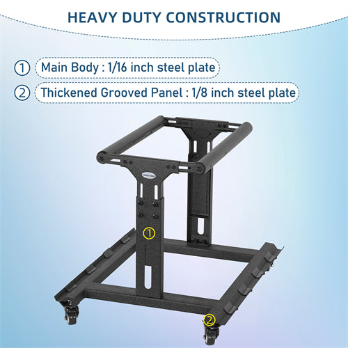Doors Storage Cart for 2 Doors For 1981-2025 Jeep CJ-8 / Jeep Wrangler YJ TJ JK JL / Gladiator JT / 2021-2025 Ford Bronco - Ultralisk4x4