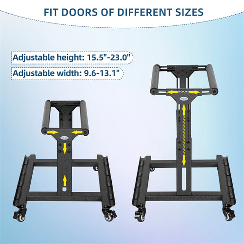 Doors Storage Cart for 2 Doors For 1981-2025 Jeep CJ-8 / Jeep Wrangler YJ TJ JK JL / Gladiator JT / 2021-2025 Ford Bronco - Ultralisk4x4