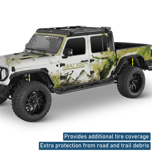 Flat Style Fender Flares For 2020-2025 Jeep Gladiator JT- LandShaker