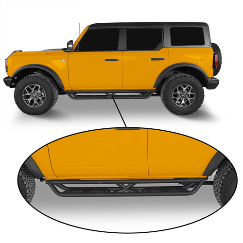 Nerf Side Step Bars (21-22 Ford Bronco 4-Door) - LandShaker