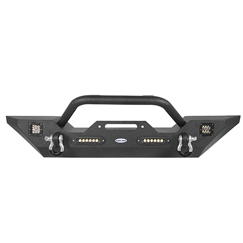 Jeep JK Mid Width Front Bumper & Rear Bumper & Front Skid Plate for 2007-2018 Jeep Wrangler JK - LandShaker 4x4 LSG.3018+2030+2042 16