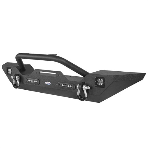 Jeep JK Mid Width Front Bumper & Rear Bumper & Front Skid Plate for 2007-2018 Jeep Wrangler JK - LandShaker 4x4 LSG.3018+2030+2042 17