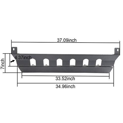 Jeep JK Mid Width Front Bumper & Rear Bumper & Front Skid Plate for 2007-2018 Jeep Wrangler JK - LandShaker 4x4 LSG.3018+2030+2042 31