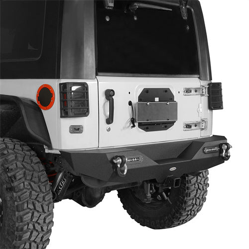 Jeep JK Mid Width Front Bumper & Rear Bumper & Front Skid Plate for 2007-2018 Jeep Wrangler JK - LandShaker 4x4 LSG.3018+2030+2042 8