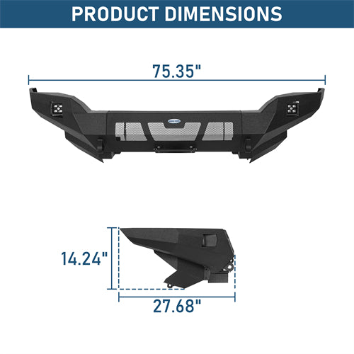 Grizzly Series Front Bumper For 2014-2024 Toyota 4Runner - Ultralisk4x4