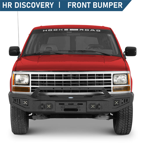 Discovery Ⅰ Front Bumper w/ Winch Plate For 1992-1999 Chevy Suburban Tahoe/GMC Yukon - Landshaker4x4