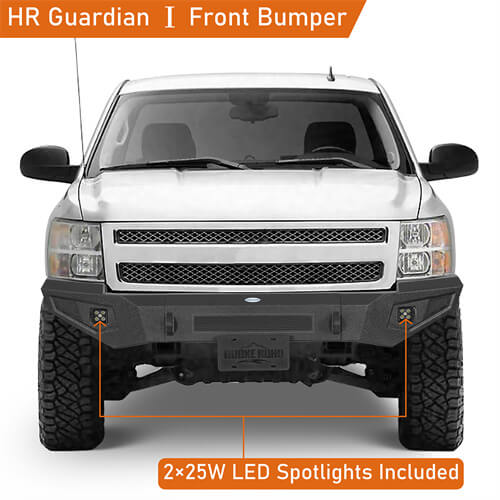 Guardian Ⅰ Front Bumper For 2007-2013 Chevy Silverado 1500 2nd Generation - LandShaker-lsg9033-4