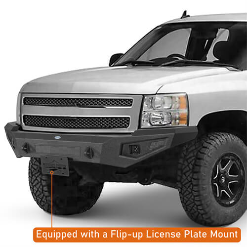 Guardian Ⅰ Front Bumper For 2007-2013 Chevy Silverado 1500 2nd Generation - LandShaker-lsg9033-6