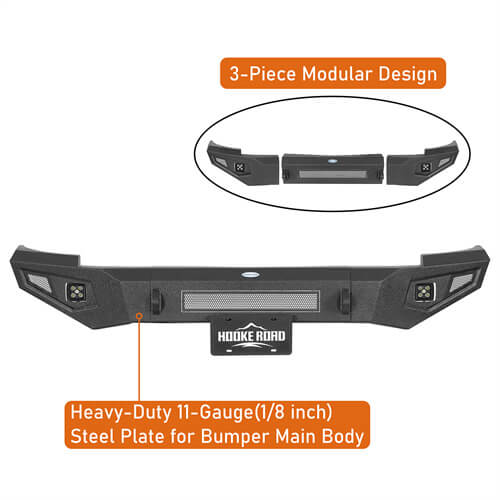 Guardian Ⅰ Front Bumper For 2007-2013 Chevy Silverado 1500 2nd Generation - LandShaker-lsg9033-8