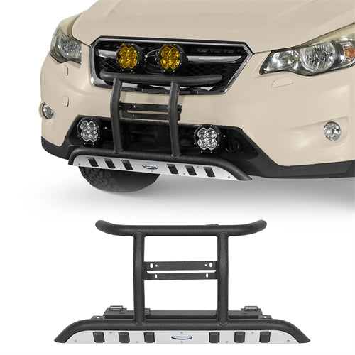 Rally light Bar Tubular Front Bumper For 2013-2017 Subaru XV Crosstrek - Landshaker4x4