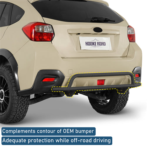 Rally Tubular Rear Bumper For 2013-2017 Subaru XV Crosstrek - Landshaker4x4
