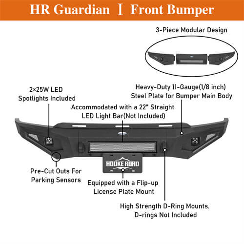 Guardian Ⅰ Front Bumper For 2021-2023 Ford F-150 - LandShaker-lsg8301-10