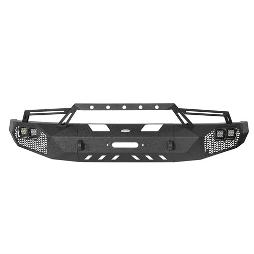 Full Width Front Bumper w/Grill Guard(09-14 Ford F-150, Excluding Raptor)-LandShaker