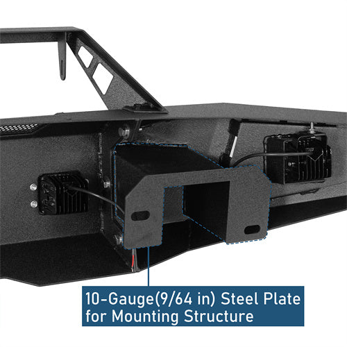 Full Width Front Bumper with Angled Hoop(09-14 Ford F-150,Excluding Raptor)-LandShaker