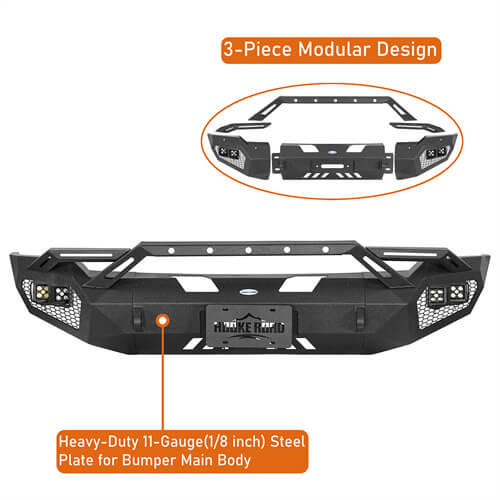 Discovery Ⅰ Full Width Front Bumper For 2019-2024 Ram 1500 - LandShaker-lsg6035-7