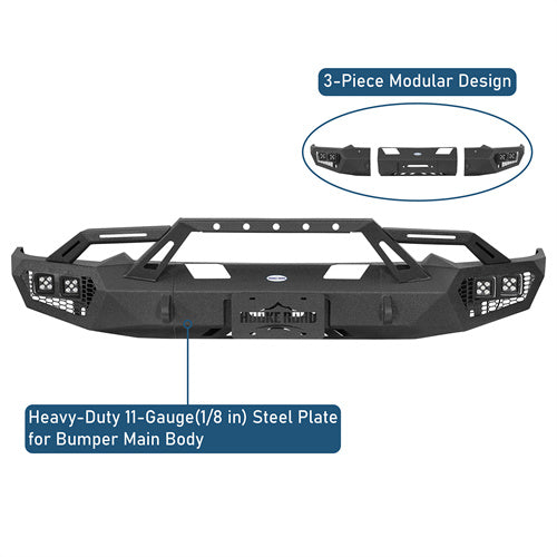 Off-Road Front Bumper For 2019-2024 Ram 1500(Excluding EcoDiesel, Rebel & TRX, Classic Models) - LandShaker