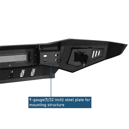 Front Bumper w/ LED spotlights For 2006-2009 Ram 2500/3500 - Landshaker4x4