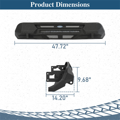 Blink Stubby Front Bumper For 2016-2023 Toyota Tacoma - Landshaker4x4