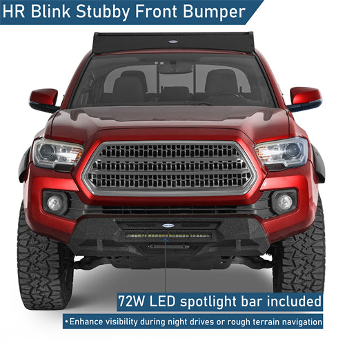 Blink Stubby Front Bumper For 2016-2023 Toyota Tacoma - Landshaker4x4