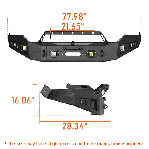 Dodge Ram Front Bumper & Rear Bumper for 2013-2018 Dodge Ram 1500 - LandShaker 4x4 LSG.6001+6005 33