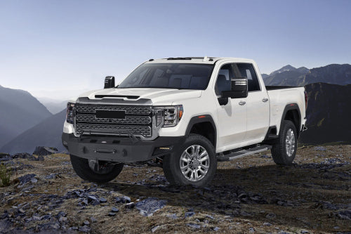 LandShaker Front Bumper w/ Winch Plate & LED Spotlights for 2020-2023 GMC Sierra 2500HD lsg9201 5