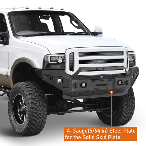 LandShaker Front Bumper w/ Winch Plate for 2005-2007 Ford F-250 lsg8505 10