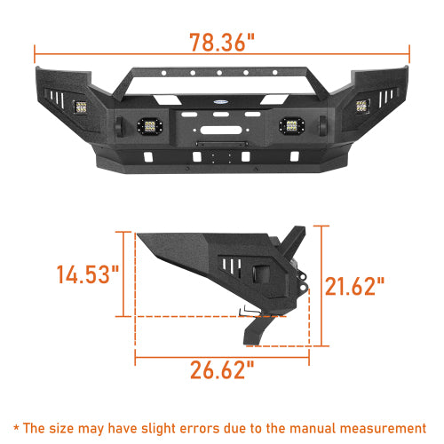 LandShaker Front Bumper w/ Winch Plate for 2005-2007 Ford F-250 lsg8505 7